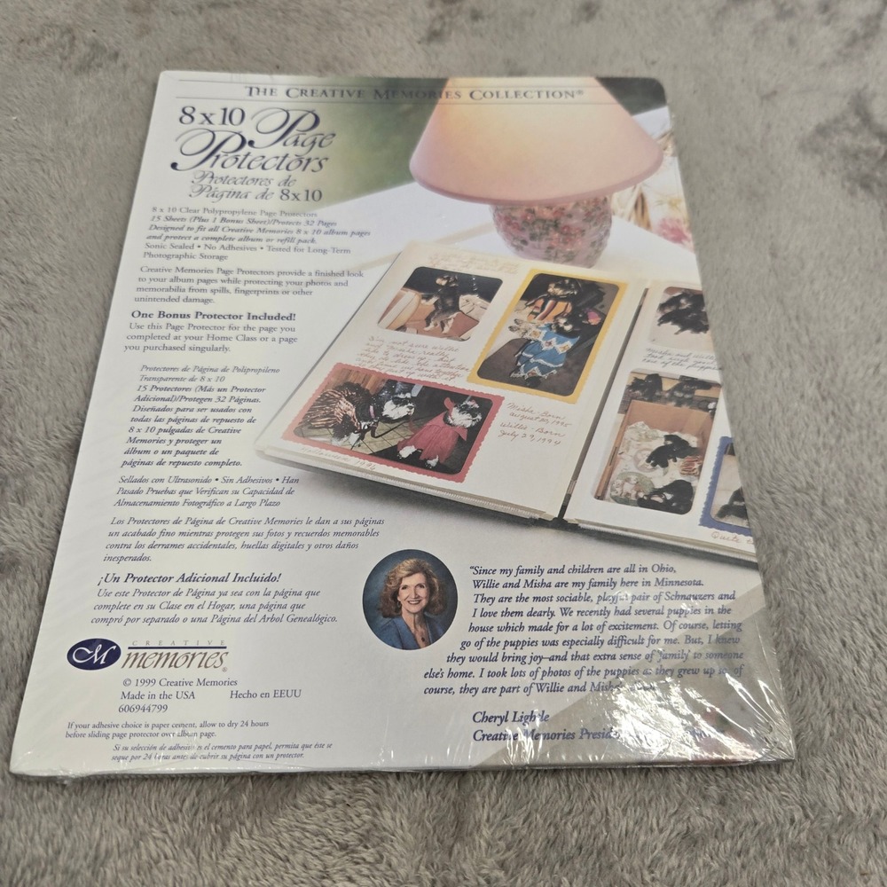 Creative Memories 8x10 Page Protectors 15+1 Bonus Pack Clear 606944799 Vintage